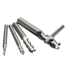 5pcs 2 3 4 6 8mm 3 Flutes Tungsten Carbide End Mill Cutter Bits