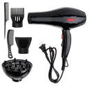 220V 50Hz 2200W Hair Dryer Black Dust and Noise Reduction Inlet Design