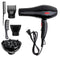 220V 50Hz 2200W Hair Dryer Black Dust and Noise Reduction Inlet Design