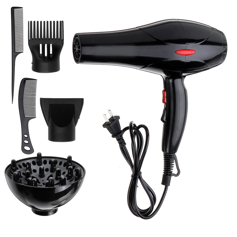 220V 50Hz 2200W Hair Dryer Black Dust and Noise Reduction Inlet Design