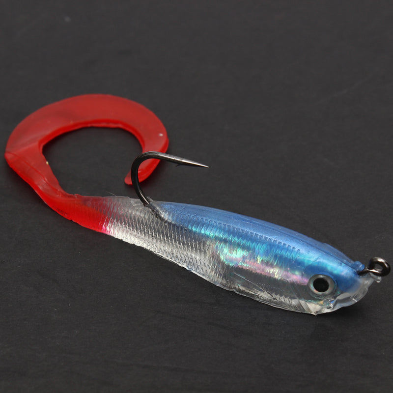 ZANLURE 5pcs Jigging Lead Soft Fishing Lures Minnow Bait Tackle Mixed Colors Single Hook