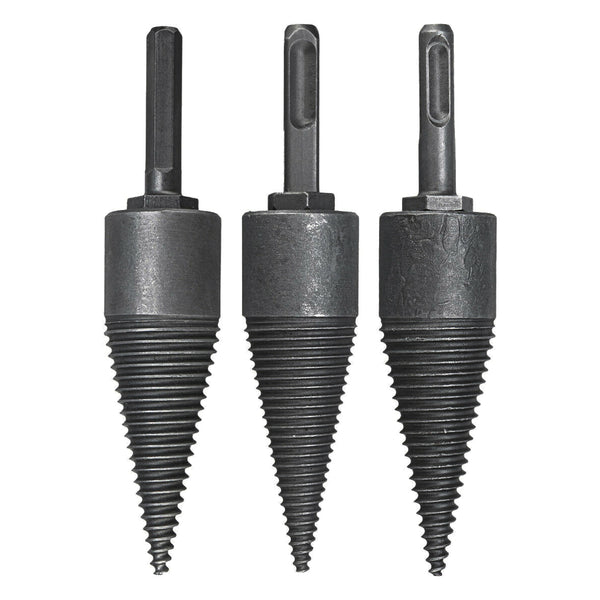 D32MM Splitter Drill Bit L150mm Log Screw Cone Steel Kindling Firewood Drill For Hand Drill