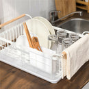 Large Metal Wire Kitchen Dish Cup Drying Rack Holder Drainer Storage  Basket