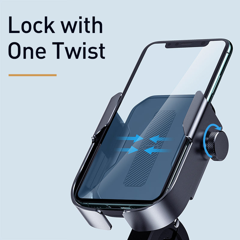 Baseus Universal Bike Motorbike Electric Vehicles Handlebar Phone Holder 360 Rotation for 4.7-6.5 Inch Smart Phone