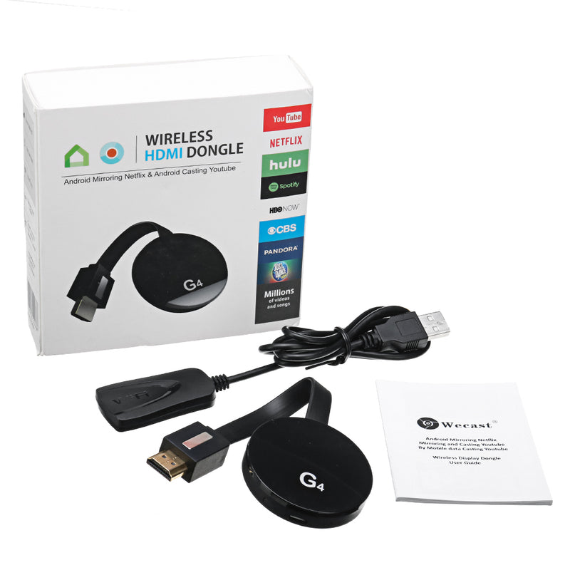 Wecast G4 HDMI TV Dongle for Android/IOS Netflix Youtube Mirroring Wireless High Definition TV Stick