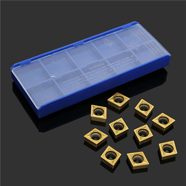 10pcs CCMT09T302 3G MP26 P25 Carbide Inserts Carbide Cutter Turning Tool Holder Inserts