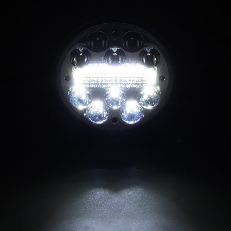 5 inch 80W 9V-32V 12V 25 LED Work Light Spot Round Motorcycle Driving Fog Lamp Offroad ATV 4WD