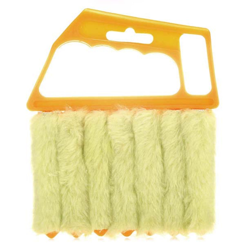 Microfibre Window Shutters Cleaning Brush Vents Clean Air Conditioning Cleaner with 7 Slat Handheld