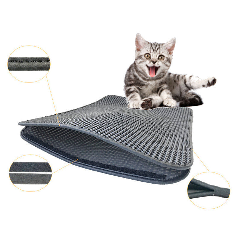 Waterproof Pet Cat Litter Mat Double Layer Cat Litter Trapping Pet Cats Accessories