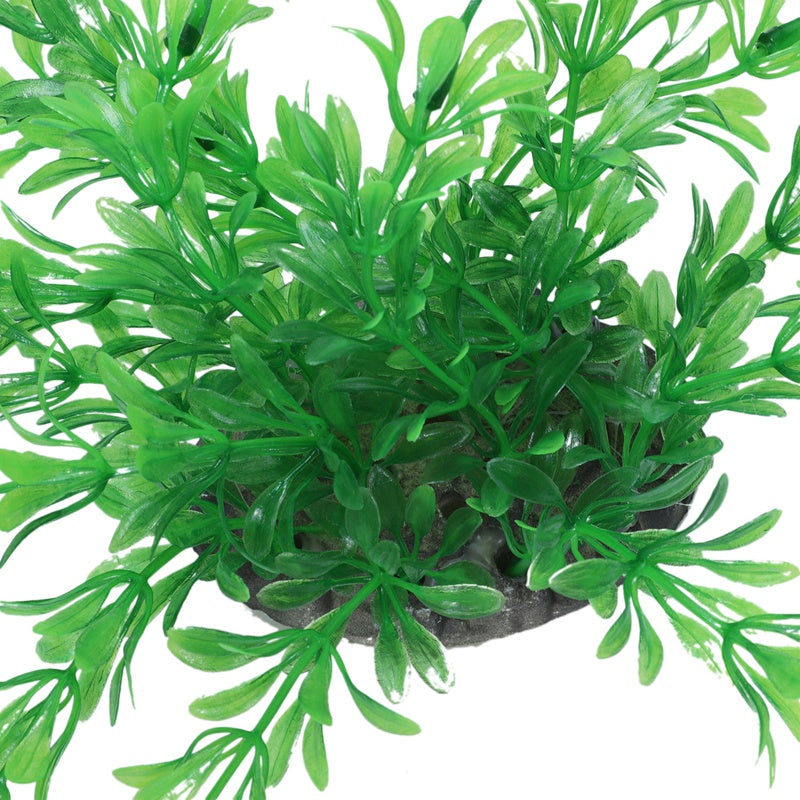40cm Plastic Green Leaves Underwater Plants Decoration for Fish Tank Aquari K9S3
