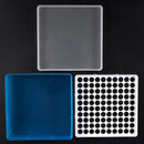 Plastic Square 100 Positions Laboratory 1.5ml Centrifuge Tube Case Box Z8T6
