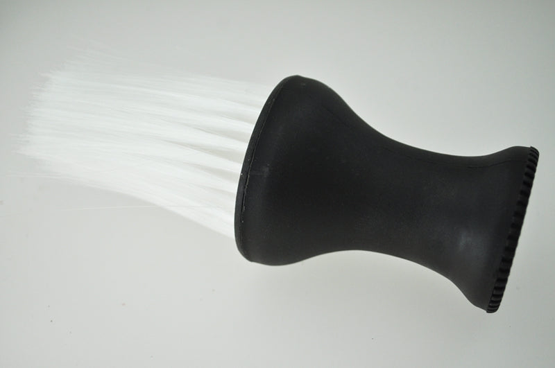 White Black Plastic Hair Salon Neck Duster Refillable Powder Brush B6K6