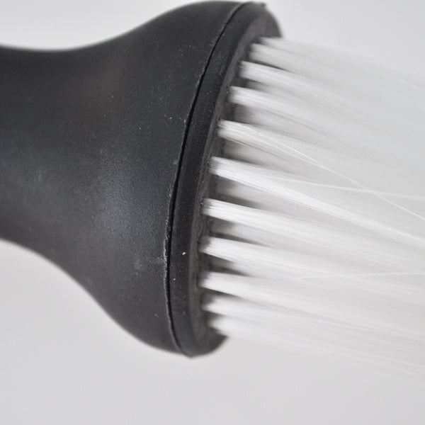 White Black Plastic Hair Salon Neck Duster Refillable Powder Brush B6K6