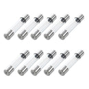 10 Pcs Fast Blow Type Glass Tube Fuses 6x30mm 250V 2A