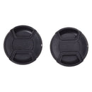 2 Pcs 62mm Plastic Clip On Front Lens Cap Cover Black for Camera E3N2