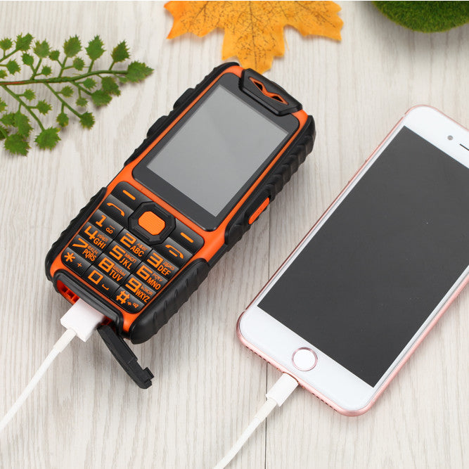 MAFAM M6 9800mAh Power Bank FM Car Driving Torch Dual SIM Card Outdoor Shockproof Feature Phone