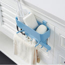 5 Hooks Kitchen Storage Rack Cupboard Hanging Hook Shelf Bathroom Organizer Hanger for Clothes Cabinet Draw Door Space Saver