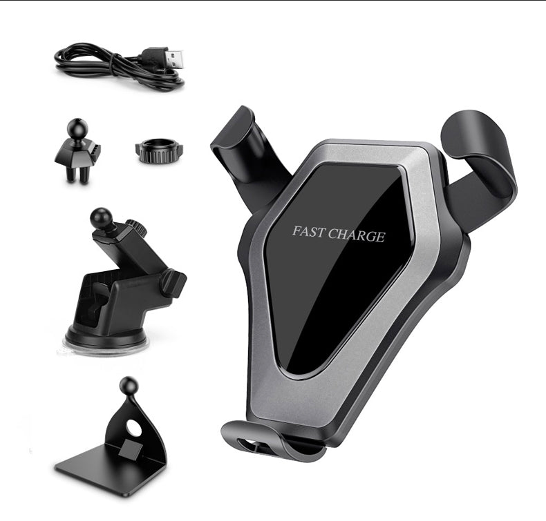 Bakeey Qi Wireless Car Suckers Cup Air Vent Mount Desktop Holder Fast Charger for iPhone X S8 Note 8