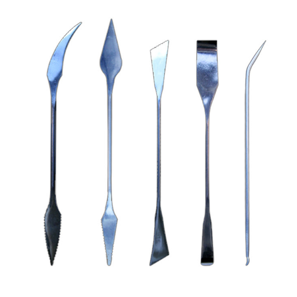 5Pcs Stainless Steel Oil Painting Scrapers Ceramic Clay Tool Modeling Carving Clay Scraper Art Supplies for Artist Oil Painting Shovel