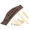 1 Set Professional Guitar Kit Acoustic Guitar Bridge with Bone Pins Saddle Nut