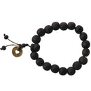 Wooden Buddhist bracelet beaded wrist sandalwood Y7D6