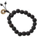 Wooden Buddhist bracelet beaded wrist sandalwood Y7D6