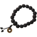 Wooden Buddhist bracelet beaded wrist sandalwood Y7D6