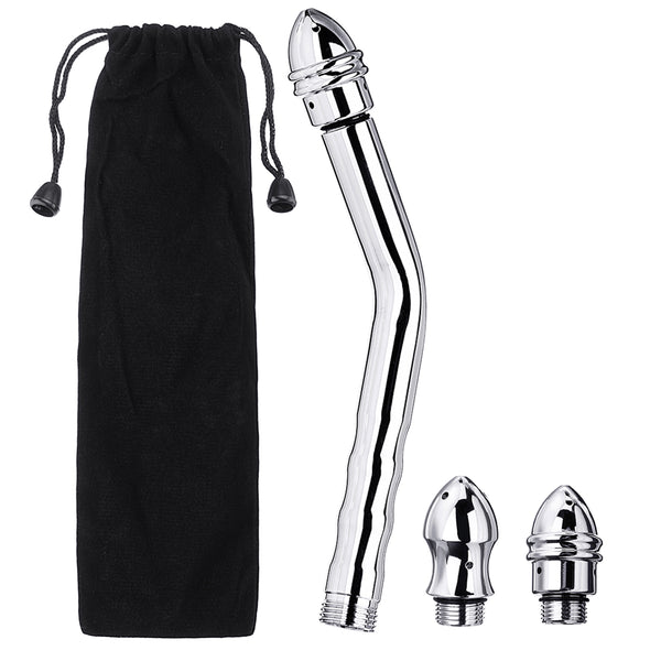 3 Cap Shower Head Nozzle Anal Vaginal Douche Health Cleaner Unisex Colonic Enema