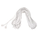 White Male 6P2C RJ11 Plug Telephone Fax Modem Line Cable, 14M for Landline  J5R3