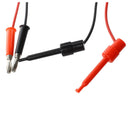 Multimeter Dual Test Hook Clip to Male Banana Plug Cable 4ft 4 in 1 X9Z7