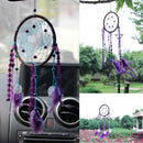 Purple Feather Dream Catcher Handmade Window Wall Hanging Car Decor Oranments Craft