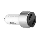 ROCK Sitor 3.4A LED Real-time Monitor Dual USB Fast Car Charger For Mobile Phone Tablet Camera