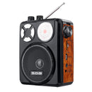 Bakeey 3.5mm AUX Full Band High Sensitivity FM AM Radio U Disk TF SD Portable Player With Flashlight Rechargeable