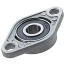 KFL08 8mm Mounted Block Cast Housing Self-aligning Pillow Bearing R8B2