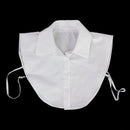 Women's Detachable Half Shirt Blouse Collar White