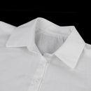 Women's Detachable Half Shirt Blouse Collar White