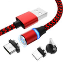 Bakeey 2.4A Type C Micro USB LED Light Fast Charging Magnetic Data Cable For Huawei P30 Pro Mate 30 5G Xiaomi Mi9 9Pro Oneplus 7T S10+ Note 10 5G