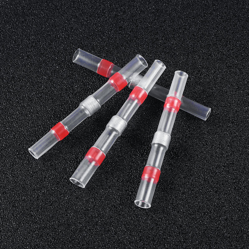 50Pcs Heat Shrink Tube Soldering Sleeve Butt Wire Connectors Terminal Kit