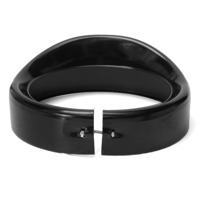 7inch Headlight Headlamp Trim Ring Protect Guard Cover Cap Black For Harley