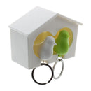 Couple Pair Sparrow Bird House Nest Whistle Key Holder Ring Keyholder Keych