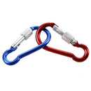 10Pcs Assorted Color Aluminum Alloy Carabiner Clip Hook Bottle Holders A3E6