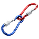 10Pcs Assorted Color Aluminum Alloy Carabiner Clip Hook Bottle Holders A3E6