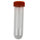 50 Pcs 50ml Round Bottom Centrifuge Tubes w Attached Caps Clear White Orang