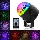 RGB Self-propelled Flash Mode Remote/ Voice Control LED Stage Light Crystal Ball Disco Club DJ Part