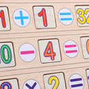 Kids Math Counting Educational Toys Learning Number Sticks Blackboard Wooden