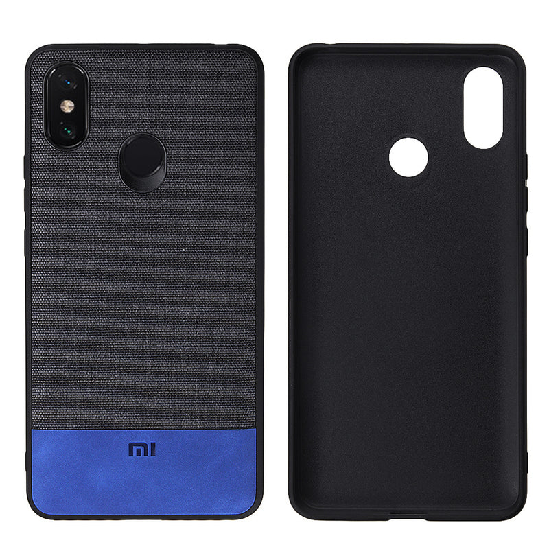 Bakeey Luxury Fabric Splice Soft Edge Shockproof Protective Case For Xiaomi Mi Max 3