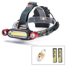 XANES 1300LM 2 x  T6 LED COB Rechargeable 18650 Battey Headlamp Head Light Torch