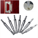 4pcs 7pcs Door and Window Hinge Hole Opener Woodworking Puncher Tool Hex Shank Drill Kit