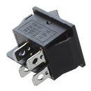 2 Pcs Black 4 Pins DPST On/Off Rocker Switch AC 250V/15A 125V/20A E7O4