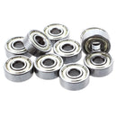 10 Pcs 17mm x 6mm x 6mm Single Row Shielded Deep Groove Ball Bearing 606ZZ C3J4